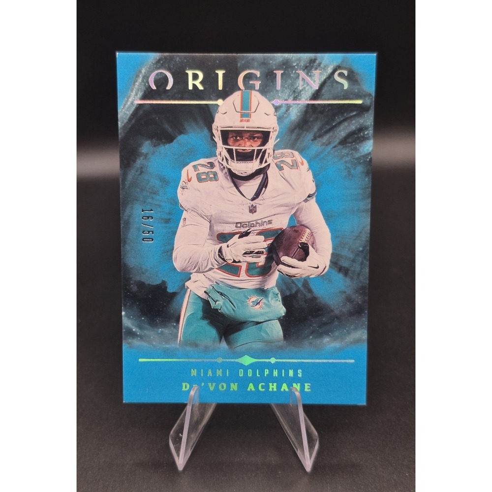 2024 Panini Origins De'Von Achane #38 Turquoise /50  SP Miami Dolphins